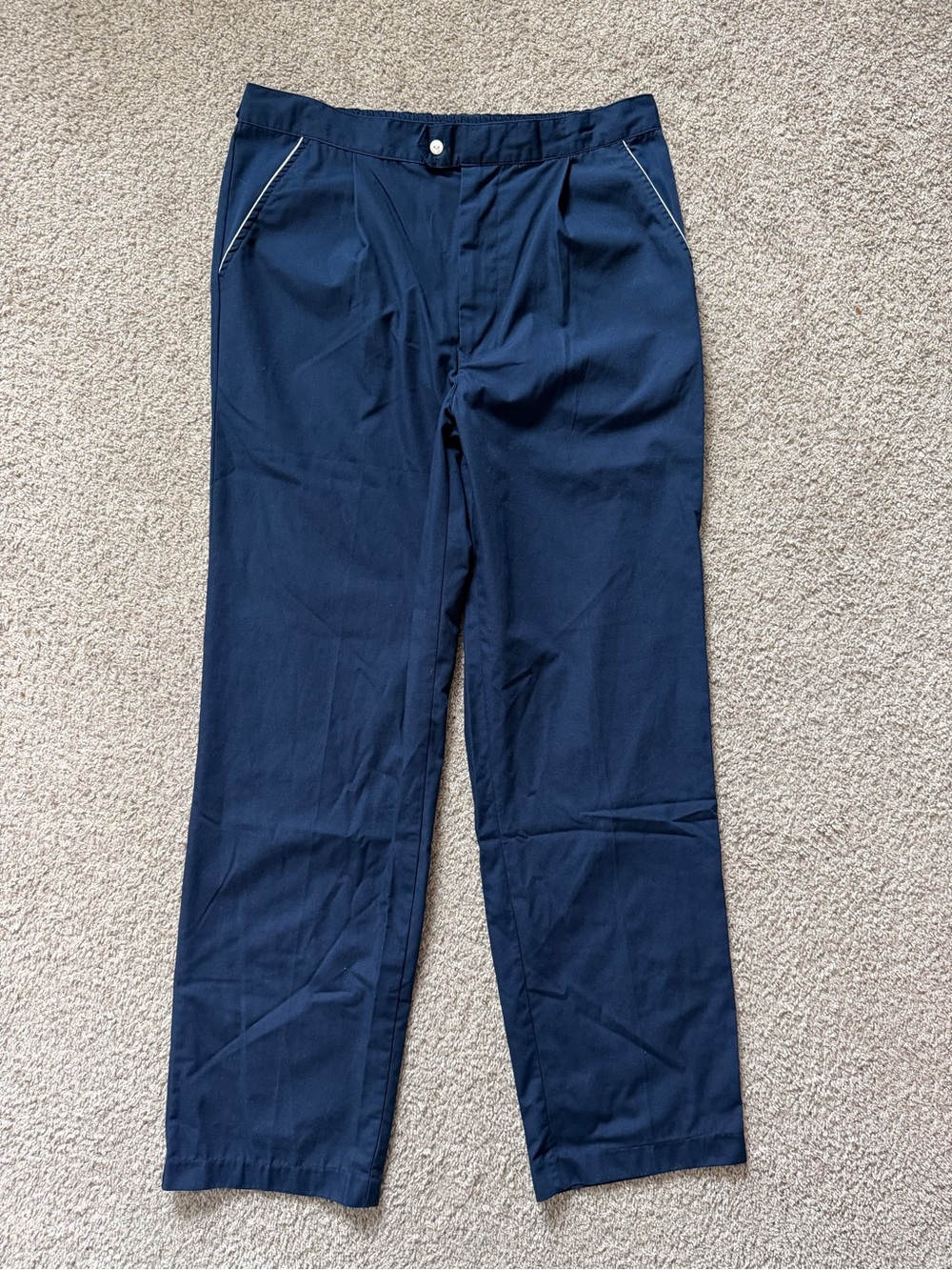 Vintage Christian Dior Monsieur Navy Blue Trousers Pants Size M